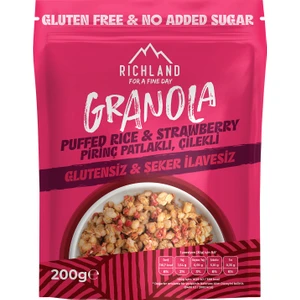 Pirinç Patlaklı Çilekli Granola 200 G