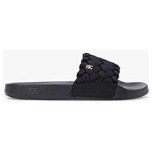Tommy Hilfiger Kadın Th Braided Pool Terlik