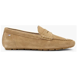 Tommy Hilfiger Kadın Flag Soft Süet Loafer