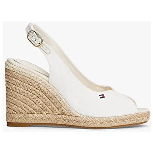 Tommy Hilfiger Kadın Flag High Wedge Sandalet