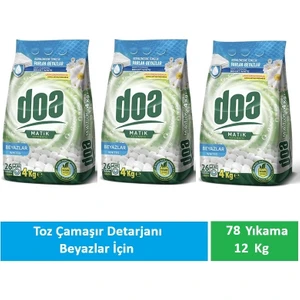 Matik Toz Deterjan Beyazlar 3 x 4 kg