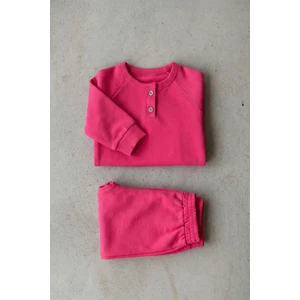 Reglan Kol Patlı Erkek Basıc Takım 1-5 Yaş Fuşya