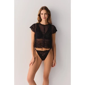 Flower Glam Tül Gömlek