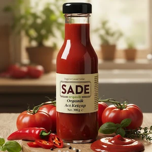 Sade Organik Ketçap (Acı) 280 gr