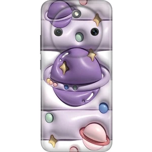 Honor Magic 8 Lite Kılıf Desenli Baskılı Tpu Rubber Kapak 3D Space