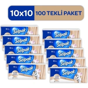 Kaşmir Özlü Mendil 100'LÜ (10*10)