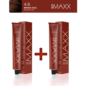 Maxx Deluxe 2'li Tüp Boya 60 ml 4.6 Bronz Kızıl