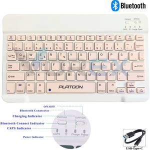 PL-366 Bluetooth Kablosuz Klavye – Type-C Şarjlı, Tablet Telefon Pc Uyumlu