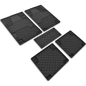 İmage Smyrna Üniversal Paspas Kauçuk Siyah 5 Parça