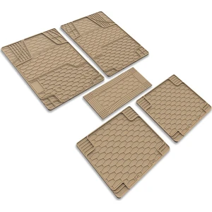 İmage Smyrna Üniversal Paspas Kauçuk Bej 5 Parça