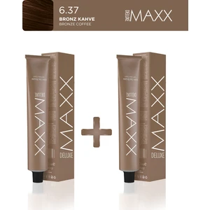 Maxx Deluxe 2'li Tüp Boya 60 ml 6.37 Bronz Kahve