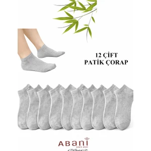 Abani Classic 12 Çift Kısa Patik Erkek Bambu Çorap