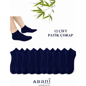 Abani Classic 12 Çift Kısa Patik Erkek Bambu Çorap