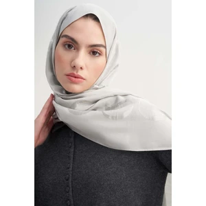 Gümüş Carell Monogram Desen Rina Floş Jakar Şal