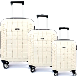 5201 Crocodıle Abs 3'lü Valiz Seti