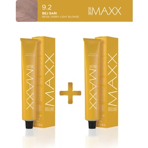 Maxx Deluxe 2'li Tüp Boya 60 ml 9.2 Bej Sarı