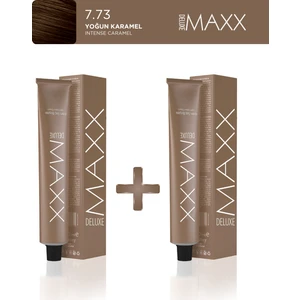 Maxx Deluxe 2'li Tüp Boya 60 ml 7.73 Yoğun Karamel