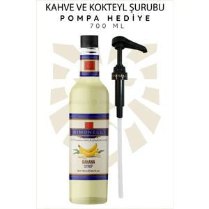 Kahve Şurubu Muz Aromalı 70 cl + Pompa