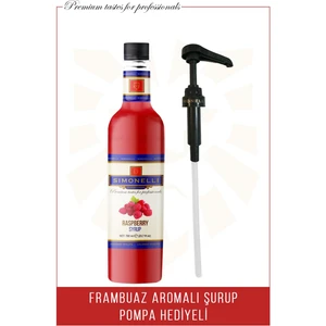Kahve Şurubu Frambuaz Aromalı 70 cl + Pompa