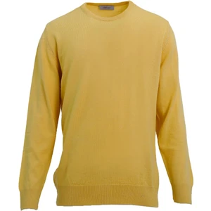 Sarı Bisiklet Yaka Triko Kazak