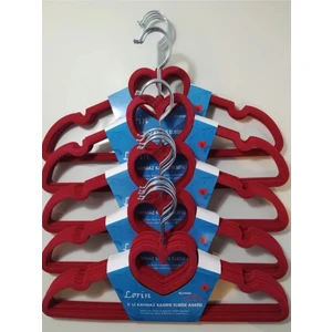 25LI Kadife Elbise Askısı Kırmızı