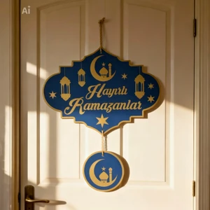 Ramazan Ayı Temalı  Kapı Süsü 2 Parçalı 1 Adet