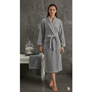 Zena Antrasit Havlulu Bornoz