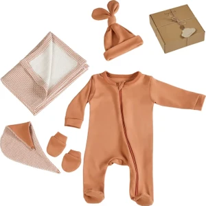 Belirtilmemiş TinyLamb Baker Yenidoğan Bebek Hediye Seti - 5 Parça