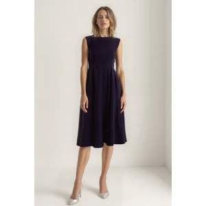 Sıfır Kol Modal Kumaş Midi Elbise