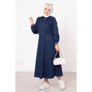 Etekli Kot Takım Lacivert