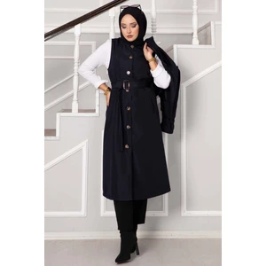 Bolerolu Trenç Lacivert