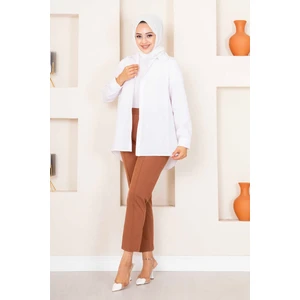 Çımalı Tesettür Pantolon Kahve
