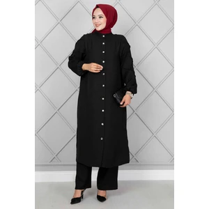 Kolları Çımalı İkili Takım Siyah