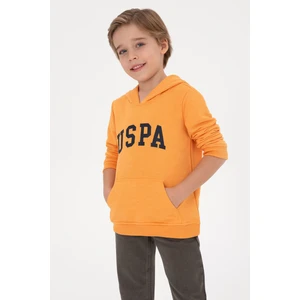 U.S. Polo Assn. Erkek Çocuk Mango Kapüşonlu Basic Sweatshirt 50314005-VR244