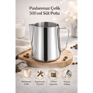 Caffe Rino SİMONELLI  Süt Potu Pitcher 500 ml Paslanmaz Çelik