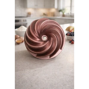 Rose Rüzgar Gülü Döküm Granit Kek Kalıbı 26CM