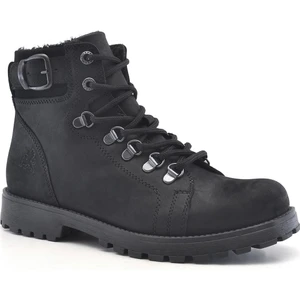 Rakerplus Griffon Hakiki Deri Siyah Fermuarlı Çocuk Bot