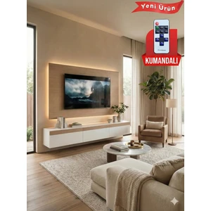 Purelıne Ledli Duvar Tv Ünitesi 180 cm