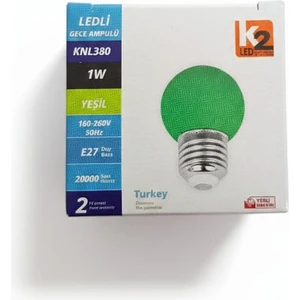 E27 Gece Ampulu Yeşil 3 ADET