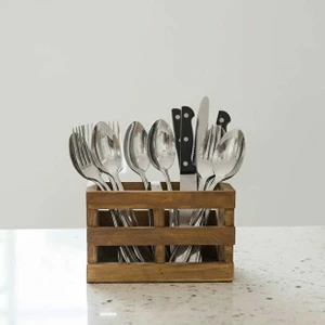 Ahsap Craft Çatal-Kaşık Organizer