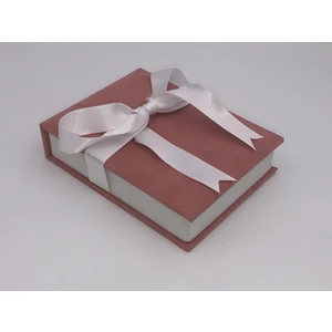 Hayran Kutu Ahşap Kadife Kurdeleli Elit Kolye Kutusu