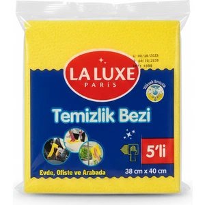 Sarı Laluxe 5'li Temizlik Bezi