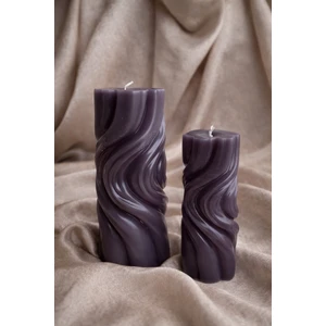 Spiral Sütun Mum 2'li Set