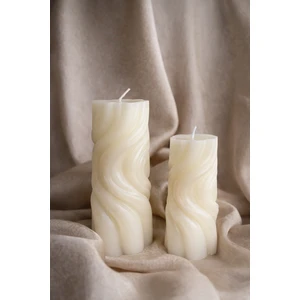 Spiral Sütun Mum 2'li Set