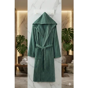 Mira Yeşil Kapüşonlu Bornoz