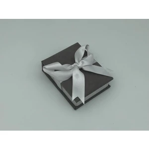 Hayran Kutu Ahşap Kadife Kurdeleli Elit Mini Kolye Kutusu