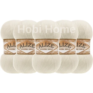 5'li Paket Alize Angora Gold 01- Krem