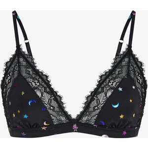 Siyah Micro Lace Triangle Sütyen