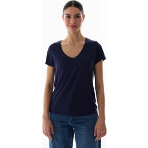 Lacivert V Yaka Modal Tişört