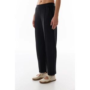 Siyah Düz Paça Modal Pantolon